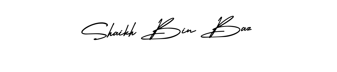 AmerikaSignatureDemo-Regular is a professional signature style that is perfect for those who want to add a touch of class to their signature. It is also a great choice for those who want to make their signature more unique. Get Shaikh Bin Baz name to fancy signature for free. Shaikh Bin Baz signature style 3 images and pictures png