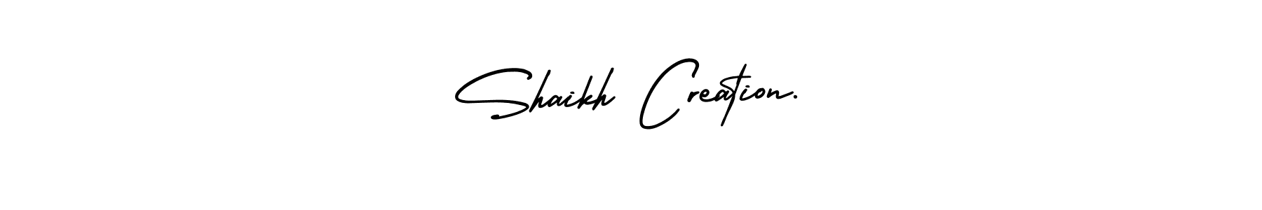 Also You can easily find your signature by using the search form. We will create Shaikh Creation… name handwritten signature images for you free of cost using AmerikaSignatureDemo-Regular sign style. Shaikh Creation… signature style 3 images and pictures png