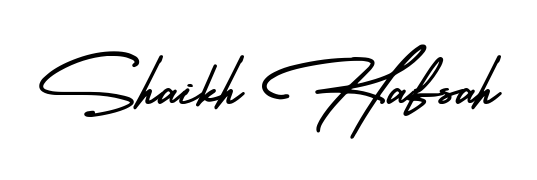 Upgrade your professional image with Shaikh Hafsah signature created with AmerikaSignatureDemo-Regular font. Fast, free, and watermark-free download. Shaikh Hafsah signature style 3 images and pictures png
