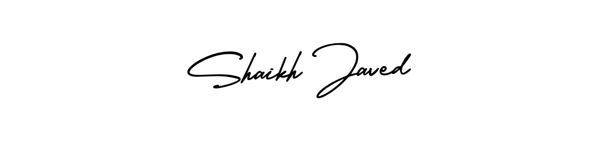 AmerikaSignatureDemo-Regular is a professional signature style that is perfect for those who want to add a touch of class to their signature. It is also a great choice for those who want to make their signature more unique. Get Shaikh Javed name to fancy signature for free. Shaikh Javed signature style 3 images and pictures png