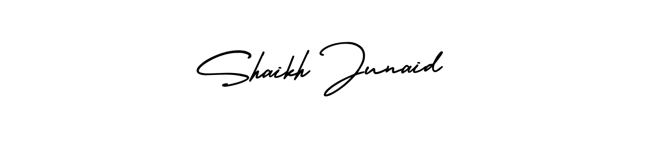 Make a beautiful signature design for name Shaikh Junaid. With this signature (AmerikaSignatureDemo-Regular) style, you can create a handwritten signature for free. Shaikh Junaid signature style 3 images and pictures png