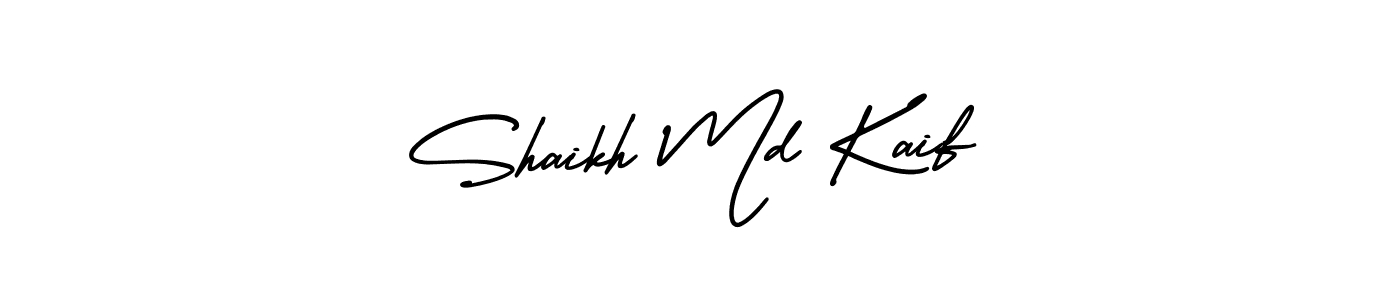 How to make Shaikh Md Kaif name signature. Use AmerikaSignatureDemo-Regular style for creating short signs online. This is the latest handwritten sign. Shaikh Md Kaif signature style 3 images and pictures png