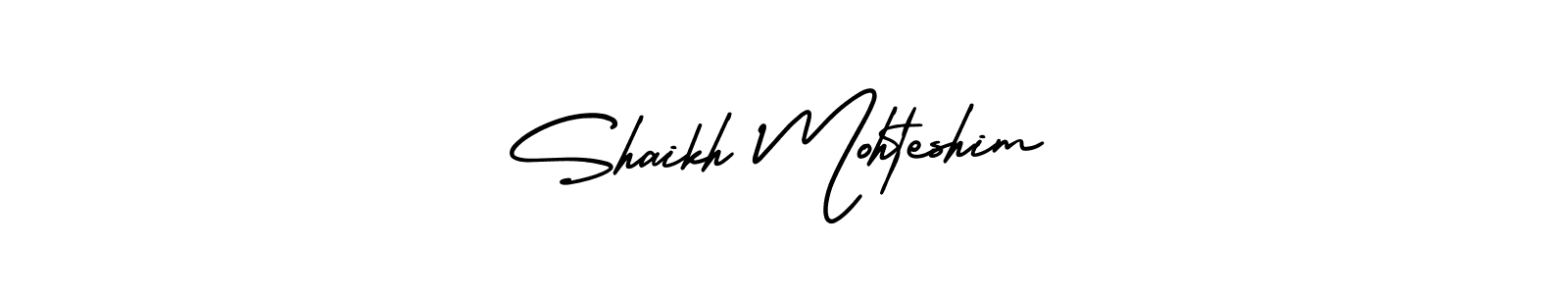 Create a beautiful signature design for name Shaikh Mohteshim. With this signature (AmerikaSignatureDemo-Regular) fonts, you can make a handwritten signature for free. Shaikh Mohteshim signature style 3 images and pictures png