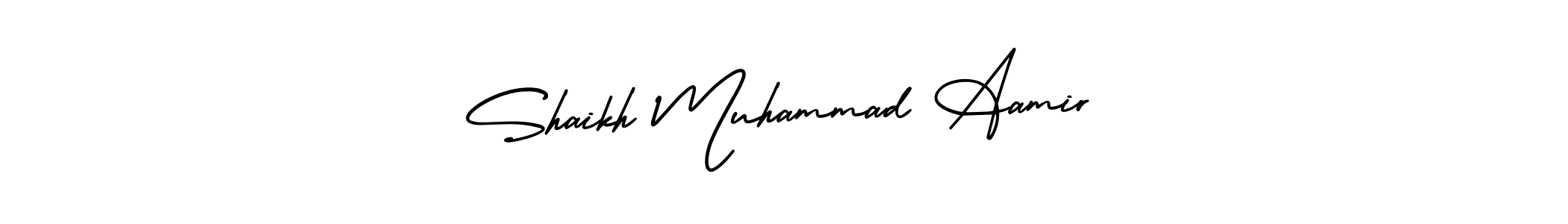 Check out images of Autograph of Shaikh Muhammad Aamir name. Actor Shaikh Muhammad Aamir Signature Style. AmerikaSignatureDemo-Regular is a professional sign style online. Shaikh Muhammad Aamir signature style 3 images and pictures png