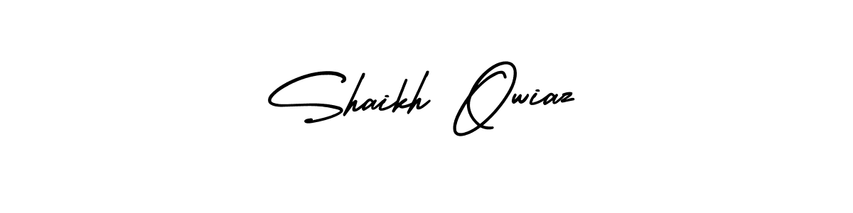 AmerikaSignatureDemo-Regular is a professional signature style that is perfect for those who want to add a touch of class to their signature. It is also a great choice for those who want to make their signature more unique. Get Shaikh Owiaz name to fancy signature for free. Shaikh Owiaz signature style 3 images and pictures png