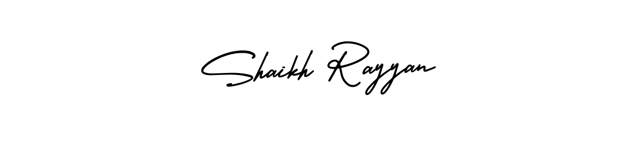 Also You can easily find your signature by using the search form. We will create Shaikh Rayyan name handwritten signature images for you free of cost using AmerikaSignatureDemo-Regular sign style. Shaikh Rayyan signature style 3 images and pictures png