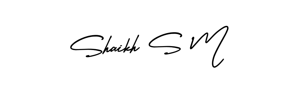 You can use this online signature creator to create a handwritten signature for the name Shaikh S M. This is the best online autograph maker. Shaikh S M signature style 3 images and pictures png