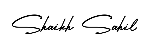 Make a beautiful signature design for name Shaikh Sahil. With this signature (AmerikaSignatureDemo-Regular) style, you can create a handwritten signature for free. Shaikh Sahil signature style 3 images and pictures png
