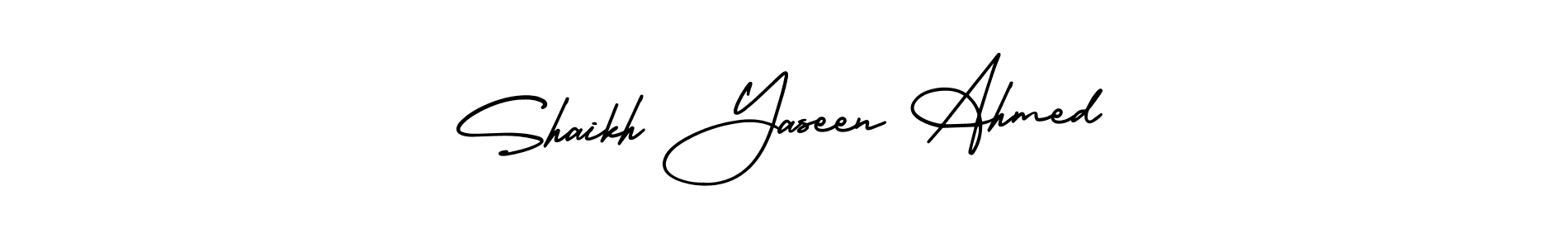 AmerikaSignatureDemo-Regular is a professional signature style that is perfect for those who want to add a touch of class to their signature. It is also a great choice for those who want to make their signature more unique. Get Shaikh Yaseen Ahmed name to fancy signature for free. Shaikh Yaseen Ahmed signature style 3 images and pictures png