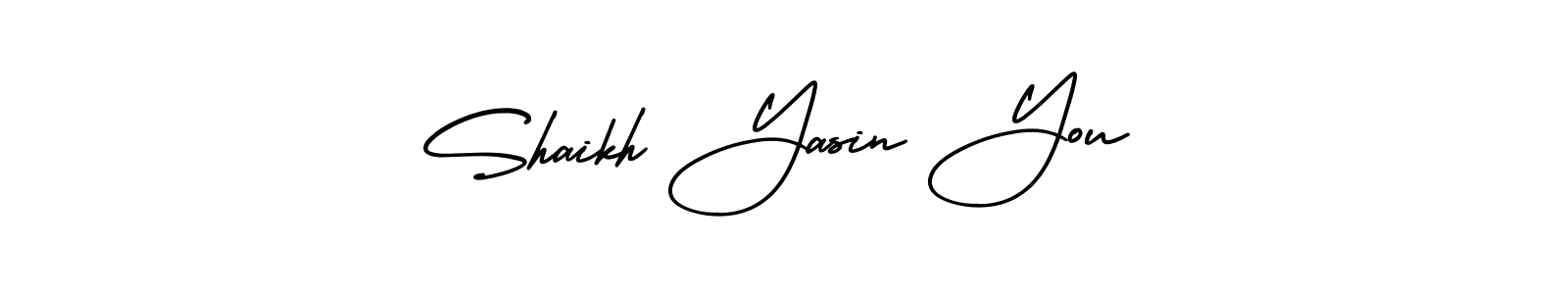 How to make Shaikh Yasin You name signature. Use AmerikaSignatureDemo-Regular style for creating short signs online. This is the latest handwritten sign. Shaikh Yasin You signature style 3 images and pictures png