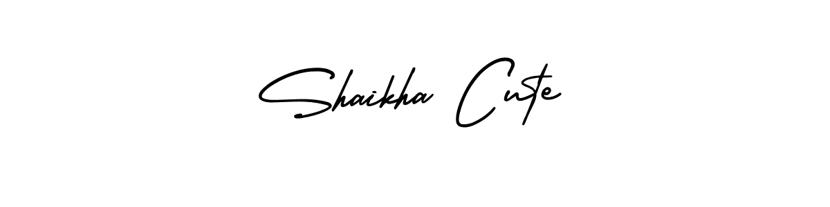 Use a signature maker to create a handwritten signature online. With this signature software, you can design (AmerikaSignatureDemo-Regular) your own signature for name Shaikha Cute. Shaikha Cute signature style 3 images and pictures png