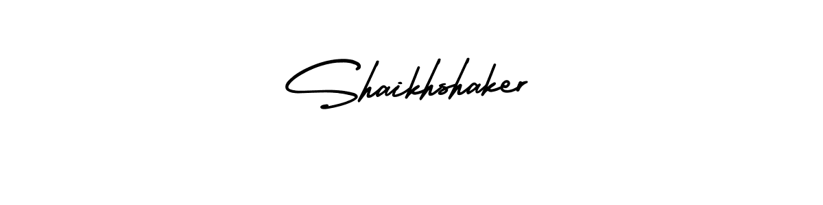 How to make Shaikhshaker signature? AmerikaSignatureDemo-Regular is a professional autograph style. Create handwritten signature for Shaikhshaker name. Shaikhshaker signature style 3 images and pictures png