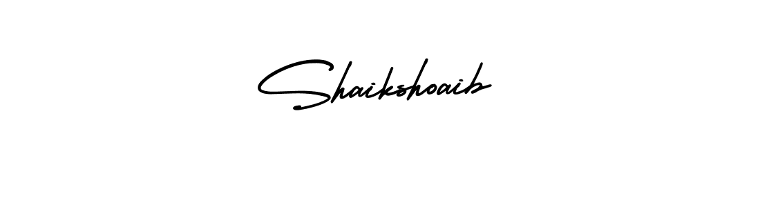 Design your own signature with our free online signature maker. With this signature software, you can create a handwritten (AmerikaSignatureDemo-Regular) signature for name Shaikshoaib. Shaikshoaib signature style 3 images and pictures png