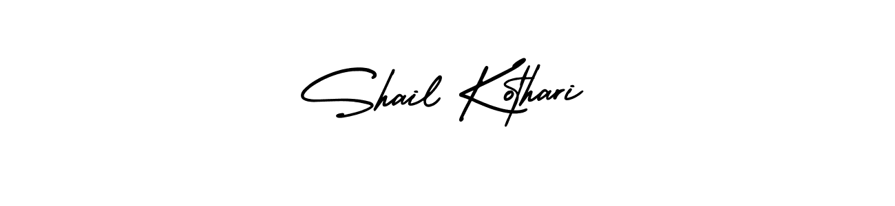 Make a beautiful signature design for name Shail Kothari. With this signature (AmerikaSignatureDemo-Regular) style, you can create a handwritten signature for free. Shail Kothari signature style 3 images and pictures png