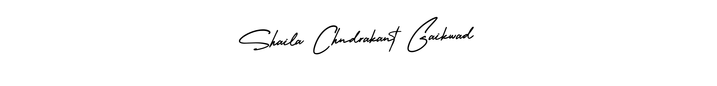 Design your own signature with our free online signature maker. With this signature software, you can create a handwritten (AmerikaSignatureDemo-Regular) signature for name Shaila Chndrakant Gaikwad. Shaila Chndrakant Gaikwad signature style 3 images and pictures png