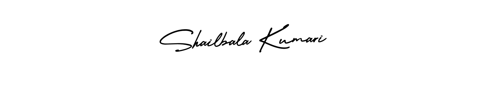 How to make Shailbala Kumari name signature. Use AmerikaSignatureDemo-Regular style for creating short signs online. This is the latest handwritten sign. Shailbala Kumari signature style 3 images and pictures png