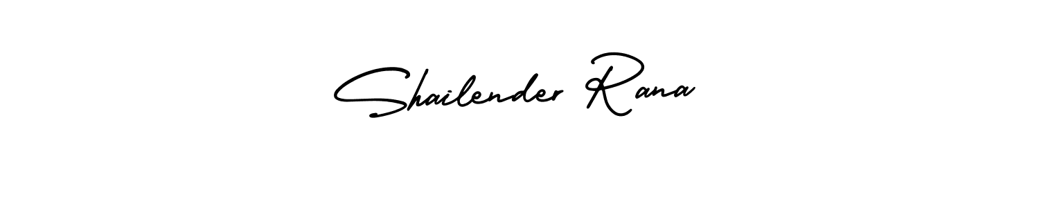 You should practise on your own different ways (AmerikaSignatureDemo-Regular) to write your name (Shailender Rana) in signature. don't let someone else do it for you. Shailender Rana signature style 3 images and pictures png