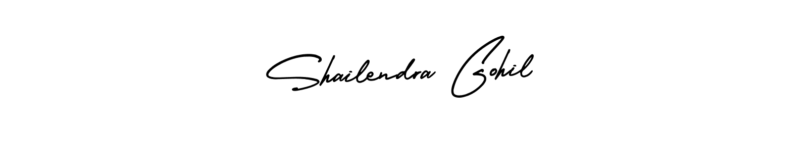 Make a beautiful signature design for name Shailendra Gohil. With this signature (AmerikaSignatureDemo-Regular) style, you can create a handwritten signature for free. Shailendra Gohil signature style 3 images and pictures png