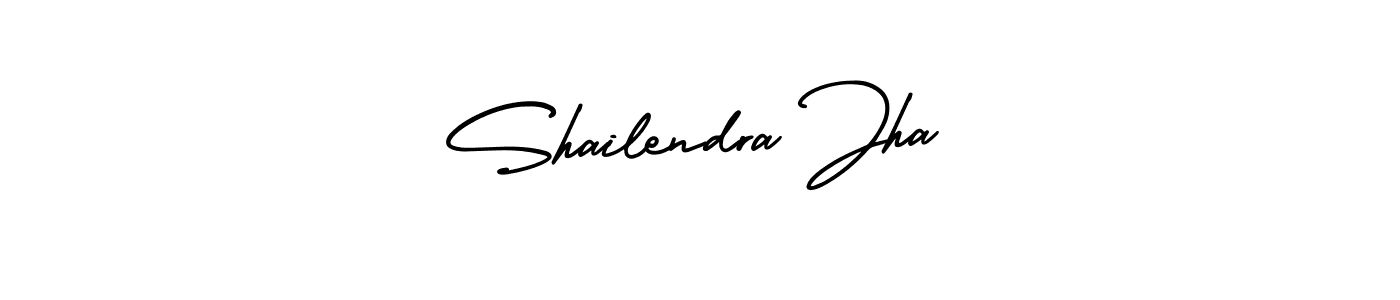 if you are searching for the best signature style for your name Shailendra Jha. so please give up your signature search. here we have designed multiple signature styles  using AmerikaSignatureDemo-Regular. Shailendra Jha signature style 3 images and pictures png