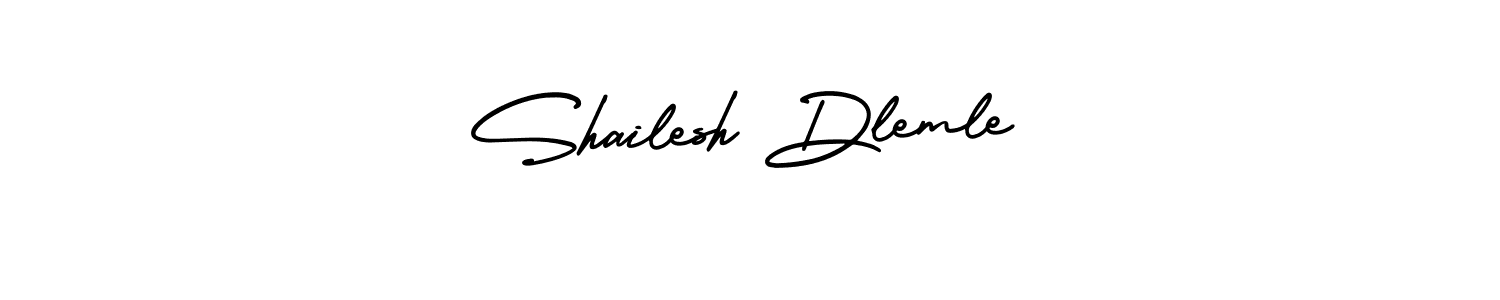 Shailesh Dlemle stylish signature style. Best Handwritten Sign (AmerikaSignatureDemo-Regular) for my name. Handwritten Signature Collection Ideas for my name Shailesh Dlemle. Shailesh Dlemle signature style 3 images and pictures png