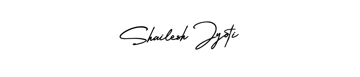Make a beautiful signature design for name Shailesh Jyoti. With this signature (AmerikaSignatureDemo-Regular) style, you can create a handwritten signature for free. Shailesh Jyoti signature style 3 images and pictures png
