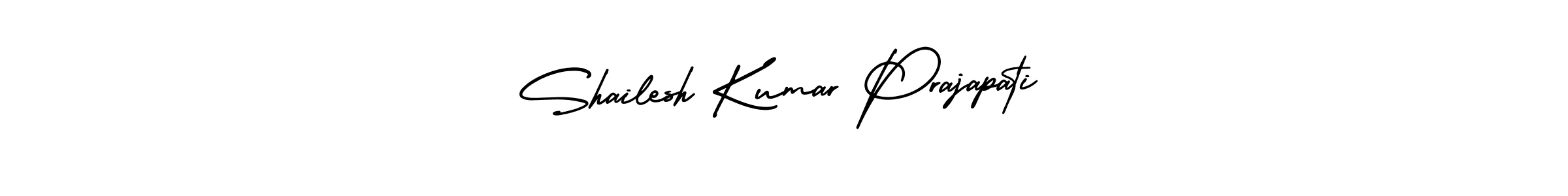 Shailesh Kumar Prajapati stylish signature style. Best Handwritten Sign (AmerikaSignatureDemo-Regular) for my name. Handwritten Signature Collection Ideas for my name Shailesh Kumar Prajapati. Shailesh Kumar Prajapati signature style 3 images and pictures png