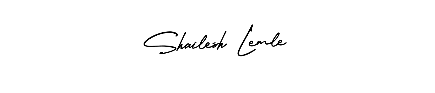 Make a beautiful signature design for name Shailesh Lemle. Use this online signature maker to create a handwritten signature for free. Shailesh Lemle signature style 3 images and pictures png