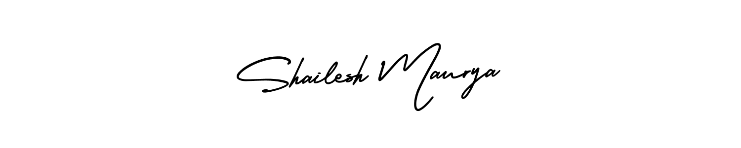 Shailesh Maurya stylish signature style. Best Handwritten Sign (AmerikaSignatureDemo-Regular) for my name. Handwritten Signature Collection Ideas for my name Shailesh Maurya. Shailesh Maurya signature style 3 images and pictures png