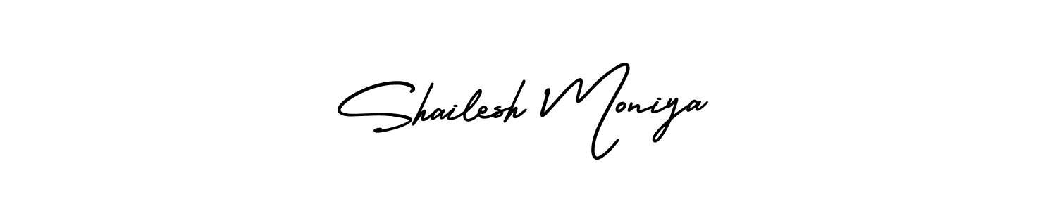 Make a short Shailesh Moniya signature style. Manage your documents anywhere anytime using AmerikaSignatureDemo-Regular. Create and add eSignatures, submit forms, share and send files easily. Shailesh Moniya signature style 3 images and pictures png