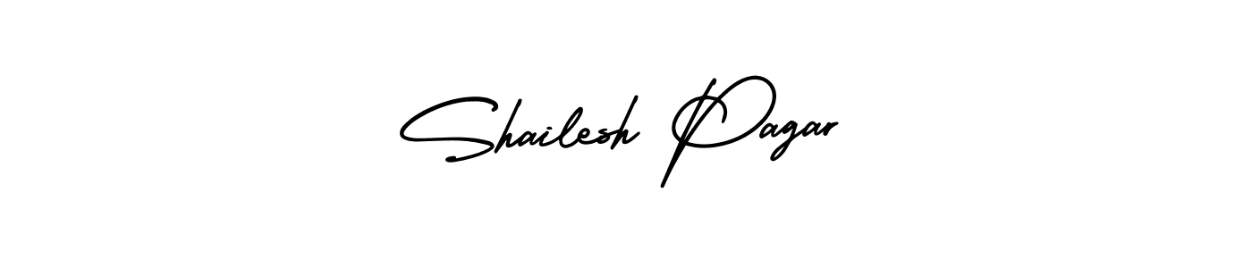 Create a beautiful signature design for name Shailesh Pagar. With this signature (AmerikaSignatureDemo-Regular) fonts, you can make a handwritten signature for free. Shailesh Pagar signature style 3 images and pictures png