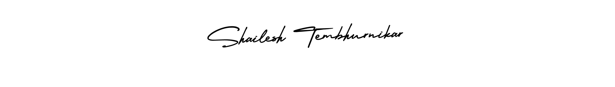 Make a short Shailesh Tembhurnikar signature style. Manage your documents anywhere anytime using AmerikaSignatureDemo-Regular. Create and add eSignatures, submit forms, share and send files easily. Shailesh Tembhurnikar signature style 3 images and pictures png