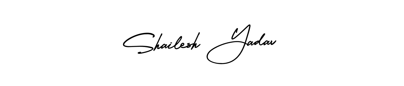 Design your own signature with our free online signature maker. With this signature software, you can create a handwritten (AmerikaSignatureDemo-Regular) signature for name Shailesh Yadav. Shailesh Yadav signature style 3 images and pictures png