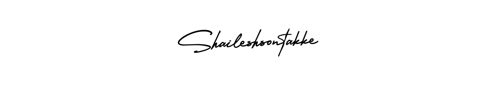 if you are searching for the best signature style for your name Shaileshsontakke. so please give up your signature search. here we have designed multiple signature styles  using AmerikaSignatureDemo-Regular. Shaileshsontakke signature style 3 images and pictures png