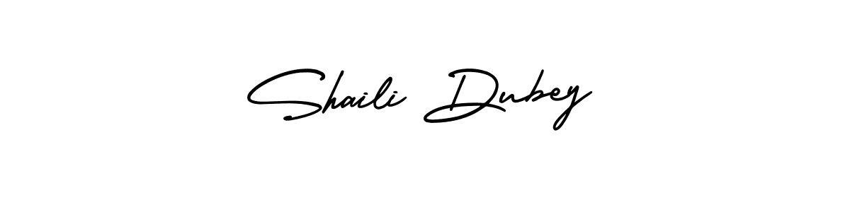 How to make Shaili Dubey signature? AmerikaSignatureDemo-Regular is a professional autograph style. Create handwritten signature for Shaili Dubey name. Shaili Dubey signature style 3 images and pictures png