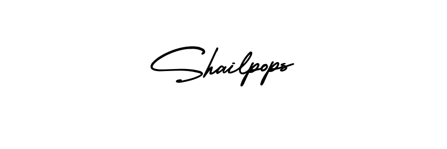 if you are searching for the best signature style for your name Shailpops. so please give up your signature search. here we have designed multiple signature styles  using AmerikaSignatureDemo-Regular. Shailpops signature style 3 images and pictures png