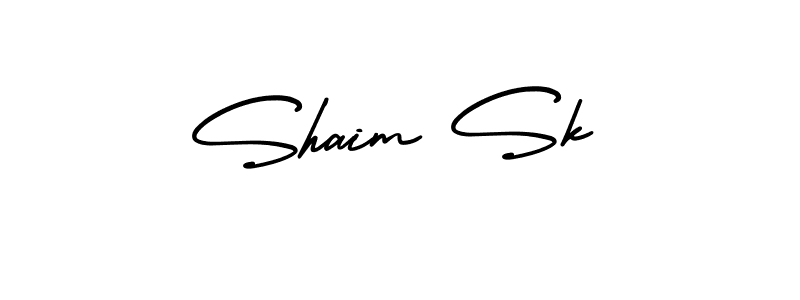 Design your own signature with our free online signature maker. With this signature software, you can create a handwritten (AmerikaSignatureDemo-Regular) signature for name Shaim Sk. Shaim Sk signature style 3 images and pictures png