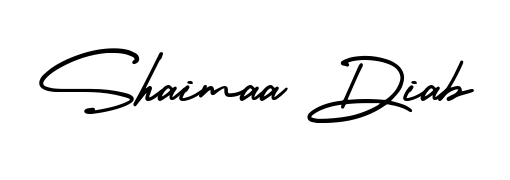An effortless, minimalist signature concept for Shaimaa Diab using AmerikaSignatureDemo-Regular design. Clean lines that look great on any document. Shaimaa Diab signature style 3 images and pictures png