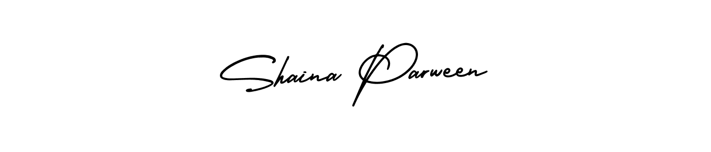 Create a beautiful signature design for name Shaina Parween. With this signature (AmerikaSignatureDemo-Regular) fonts, you can make a handwritten signature for free. Shaina Parween signature style 3 images and pictures png