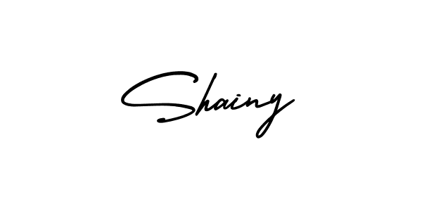 Shainy stylish signature style. Best Handwritten Sign (AmerikaSignatureDemo-Regular) for my name. Handwritten Signature Collection Ideas for my name Shainy. Shainy signature style 3 images and pictures png