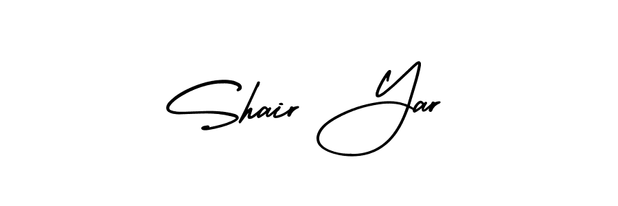 This is the best signature style for the Shair Yar name. Also you like these signature font (AmerikaSignatureDemo-Regular). Mix name signature. Shair Yar signature style 3 images and pictures png