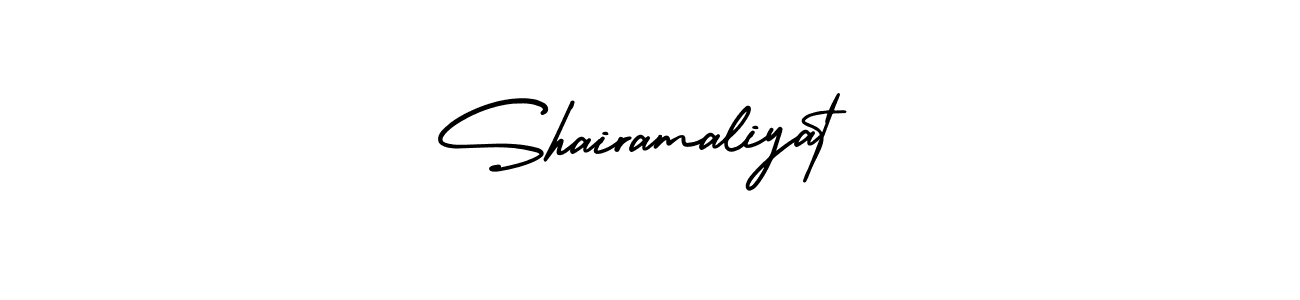Use a signature maker to create a handwritten signature online. With this signature software, you can design (AmerikaSignatureDemo-Regular) your own signature for name Shairamaliyat. Shairamaliyat signature style 3 images and pictures png