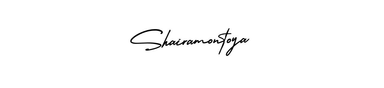 Create a beautiful signature design for name Shairamontoya. With this signature (AmerikaSignatureDemo-Regular) fonts, you can make a handwritten signature for free. Shairamontoya signature style 3 images and pictures png