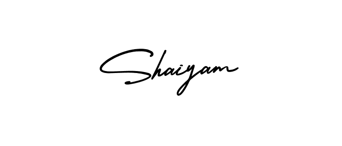 How to make Shaiyam name signature. Use AmerikaSignatureDemo-Regular style for creating short signs online. This is the latest handwritten sign. Shaiyam signature style 3 images and pictures png