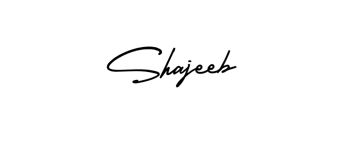 How to Draw Shajeeb signature style? AmerikaSignatureDemo-Regular is a latest design signature styles for name Shajeeb. Shajeeb signature style 3 images and pictures png