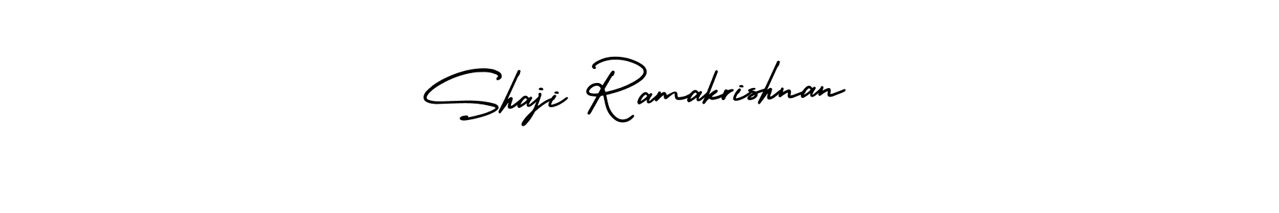 Create a beautiful signature design for name Shaji Ramakrishnan. With this signature (AmerikaSignatureDemo-Regular) fonts, you can make a handwritten signature for free. Shaji Ramakrishnan signature style 3 images and pictures png