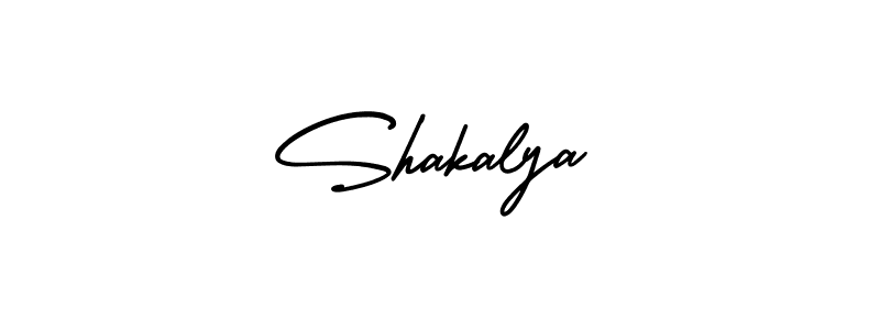The best way (AmerikaSignatureDemo-Regular) to make a short signature is to pick only two or three words in your name. The name Shakalya include a total of six letters. For converting this name. Shakalya signature style 3 images and pictures png
