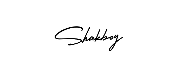 How to Draw Shakboy signature style? AmerikaSignatureDemo-Regular is a latest design signature styles for name Shakboy. Shakboy signature style 3 images and pictures png