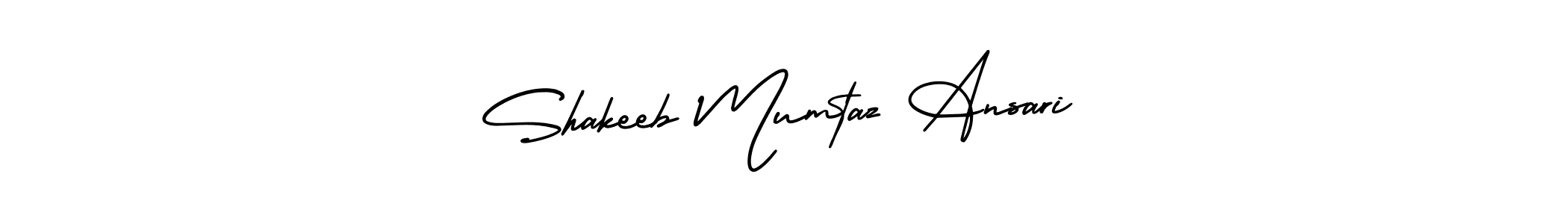 Also we have Shakeeb Mumtaz Ansari name is the best signature style. Create professional handwritten signature collection using AmerikaSignatureDemo-Regular autograph style. Shakeeb Mumtaz Ansari signature style 3 images and pictures png