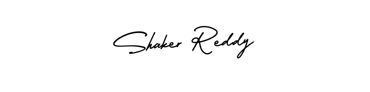 Make a beautiful signature design for name Shaker Reddy. With this signature (AmerikaSignatureDemo-Regular) style, you can create a handwritten signature for free. Shaker Reddy signature style 3 images and pictures png