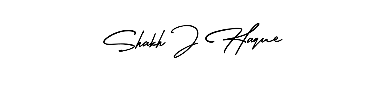 if you are searching for the best signature style for your name Shakh J Haque. so please give up your signature search. here we have designed multiple signature styles  using AmerikaSignatureDemo-Regular. Shakh J Haque signature style 3 images and pictures png